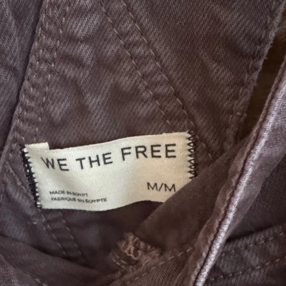 NWT Free people Good Luck Barrel Overalls jumpsuit Sz M - Picture 11 of 11